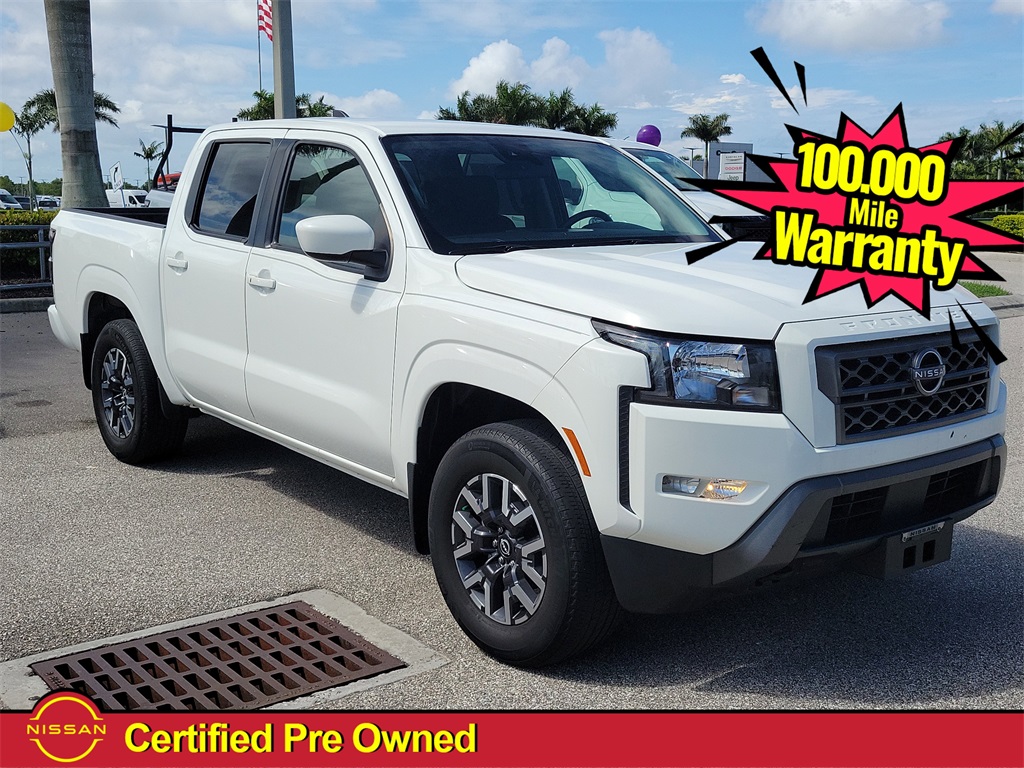 2022 Glacier White Nissan Frontier SV Truck