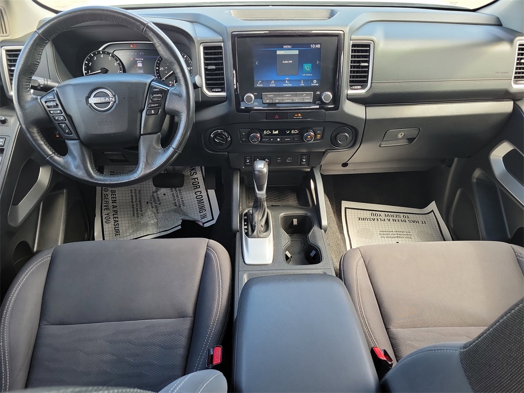 2022 Glacier White Nissan Frontier SV 4X4 Truck
