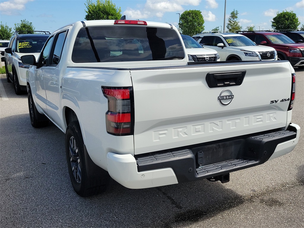 2022 Glacier White Nissan Frontier SV 4X4 Truck
