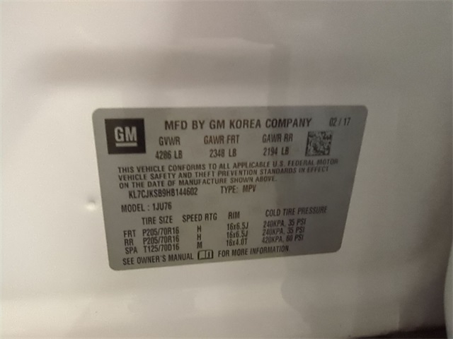 used 2017 Chevrolet Trax car, priced at $10,200