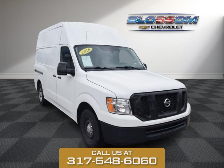 2018 Glacier White Nissan NV Cargo SV RWD Van