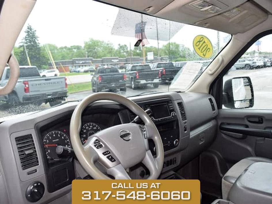 2018 Glacier White Nissan NV Cargo SV RWD Van