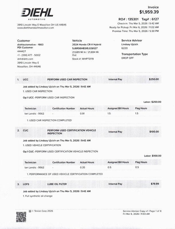 Used 2024 Honda CR-V Hybrid SUV