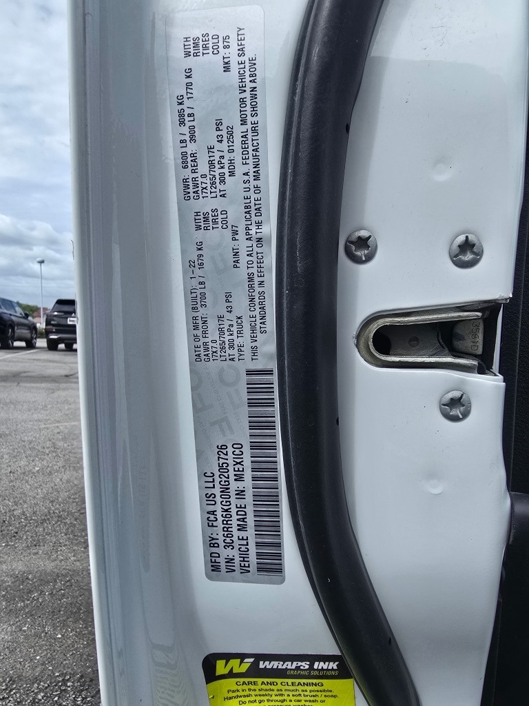 2022 Ram 1500 Classic Tradesman:16949T