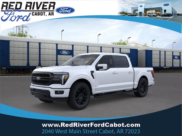2025 Star White Metallic Tri-Coat Ford F-150 Lariat Truck