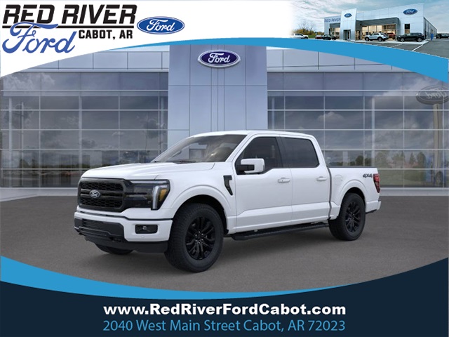 2025 Star White Metallic Tri-Coat Ford F-150 Lariat Truck