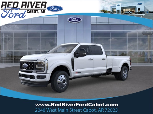 2025 Star White Metallic Tri-Coat Ford Super Duty F-450 DRW Platinum 4X4 Truck