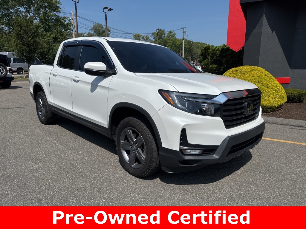2022 Platinum White Pearl Honda Ridgeline RTL AWD Truck