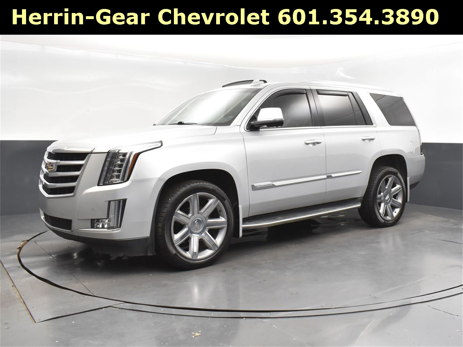 2016 Radiant Silver Metallic Cadillac Escalade Luxury RWD SUV