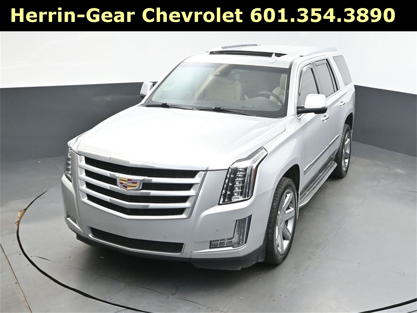 2016 Radiant Silver Metallic Cadillac Escalade Luxury RWD SUV