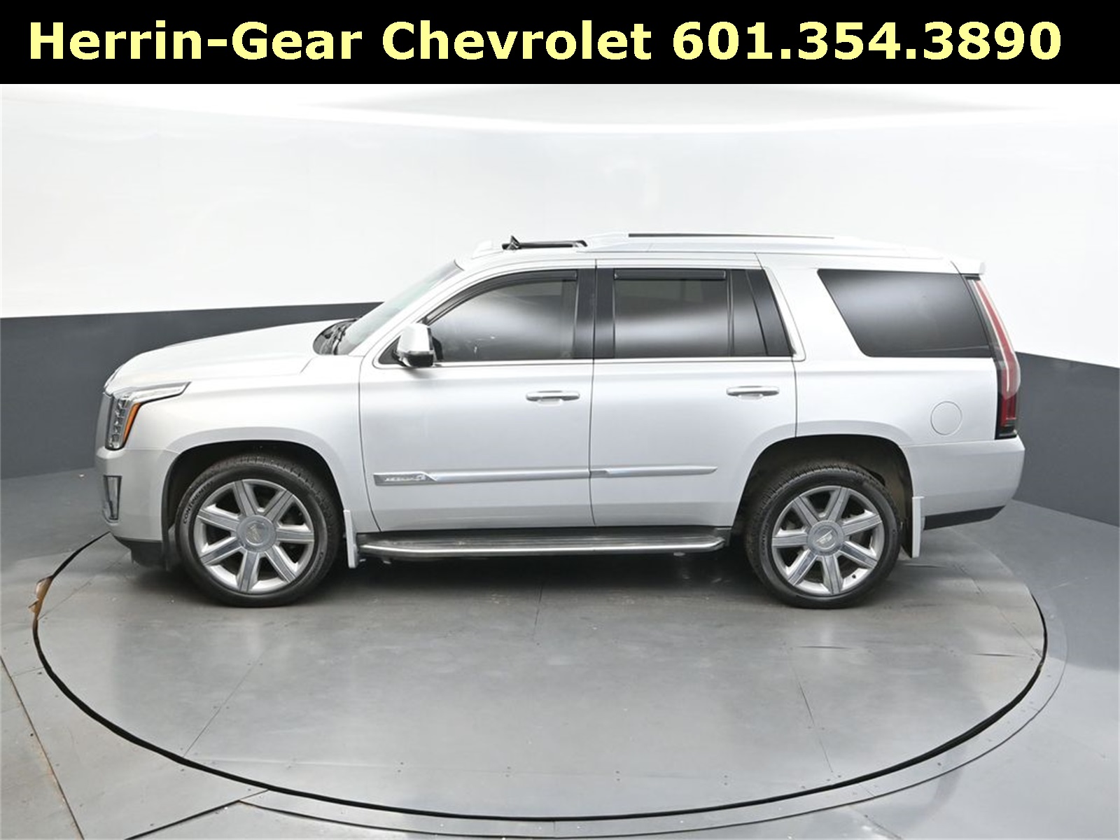 2016 Radiant Silver Metallic Cadillac Escalade Luxury RWD SUV