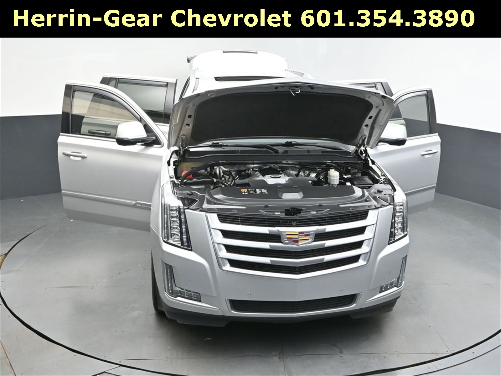 2016 Radiant Silver Metallic Cadillac Escalade Luxury RWD SUV