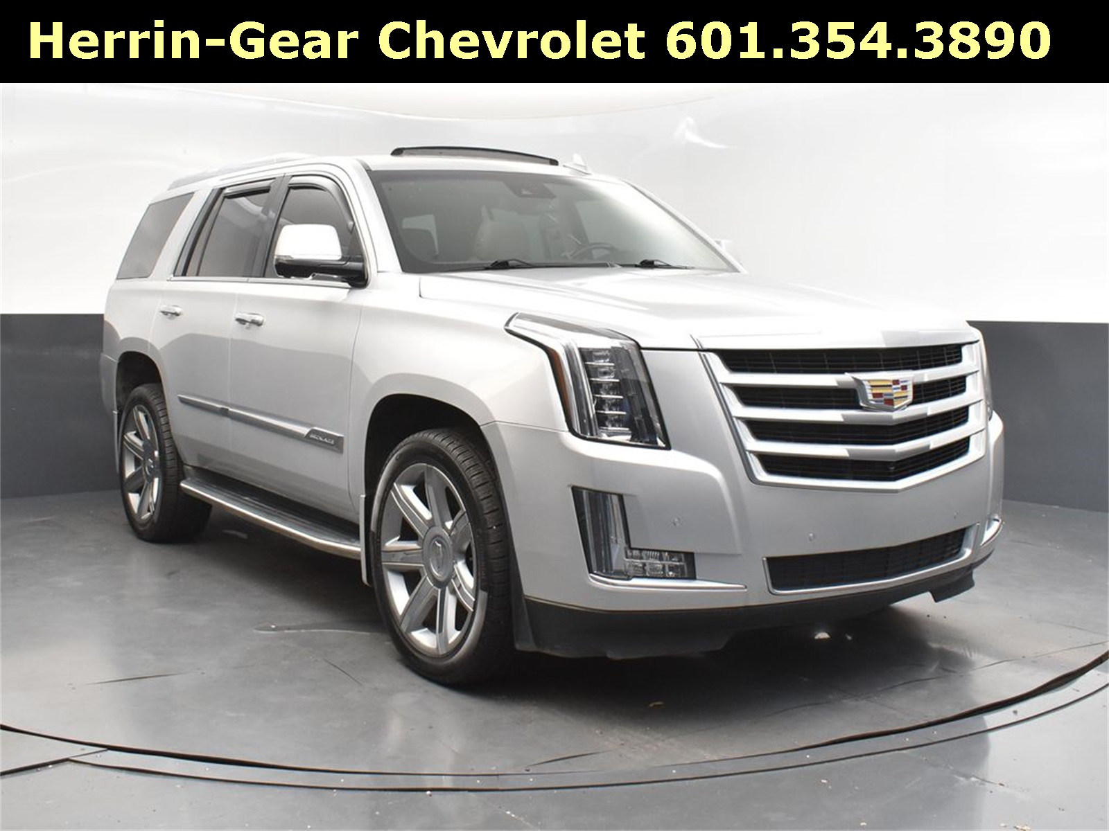 2016 Radiant Silver Metallic Cadillac Escalade Luxury RWD SUV