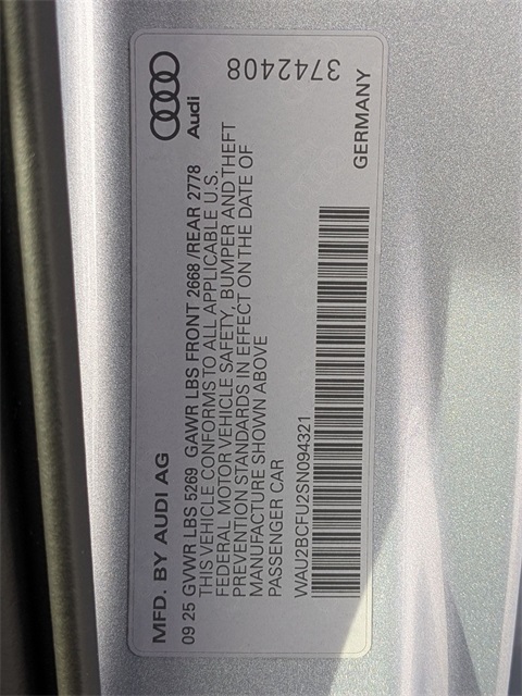 new 2025 Audi A5 car, priced at $55,775