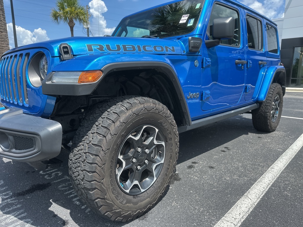 2022 Hydro Blue Pearl Coat Jeep Wrangler Unlimited Rubicon 4xe 4X4 SUV