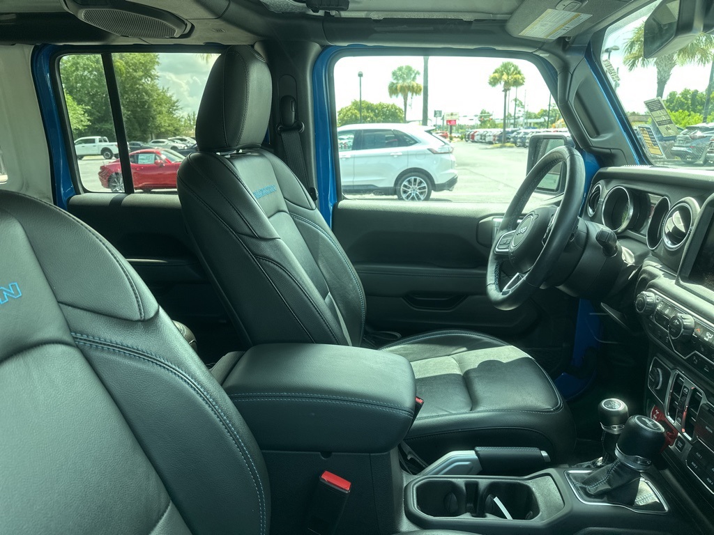2022 Hydro Blue Pearl Coat Jeep Wrangler Unlimited Rubicon 4xe 4X4 SUV