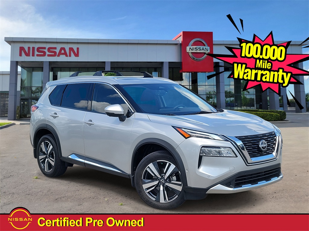 2023 Brilliant Silver Metallic Nissan Rogue Platinum AWD SUV