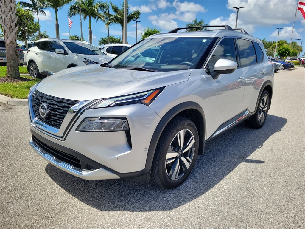 2023 Brilliant Silver Metallic Nissan Rogue Platinum AWD SUV