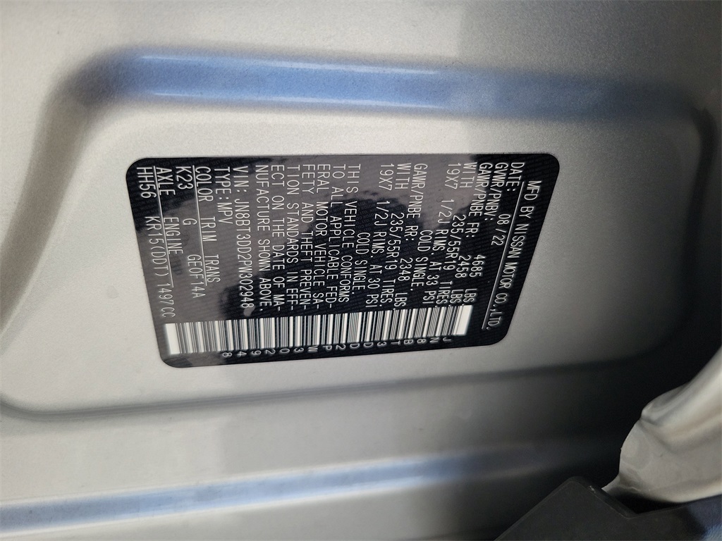 2023 Brilliant Silver Metallic Nissan Rogue Platinum AWD SUV