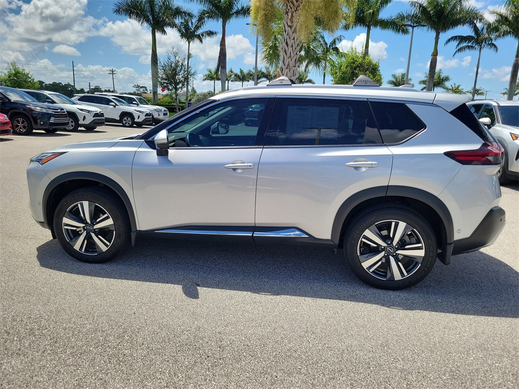 2023 Brilliant Silver Metallic Nissan Rogue Platinum AWD SUV