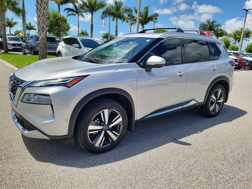 2023 Brilliant Silver Metallic Nissan Rogue Platinum AWD SUV