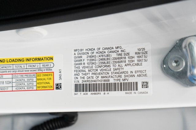 New 2026 Honda CR-V SUV