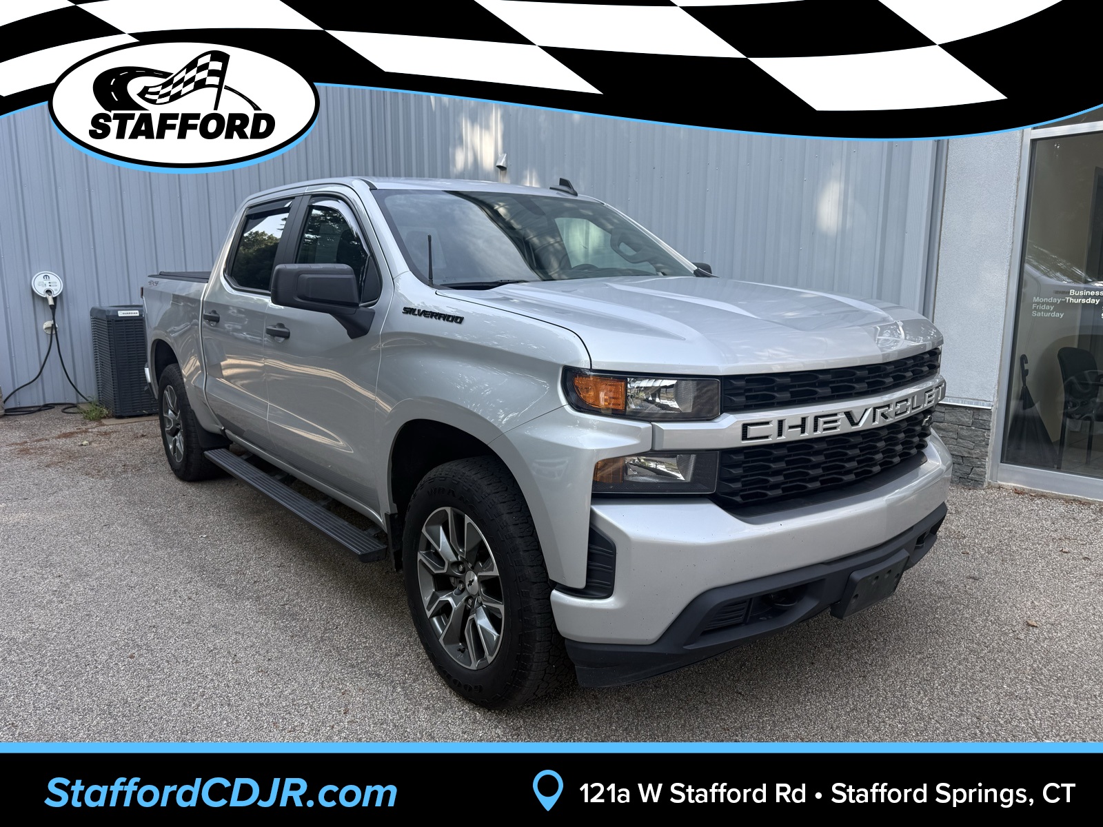 2020 Silver Ice Metallic Chevrolet Silverado 1500 Custom 4X4 Truck