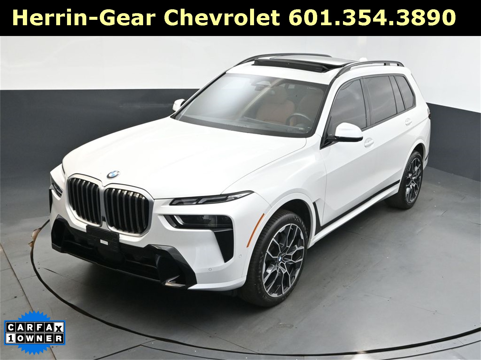 2024 White Metallic BMW X7 xDrive40i AWD SUV