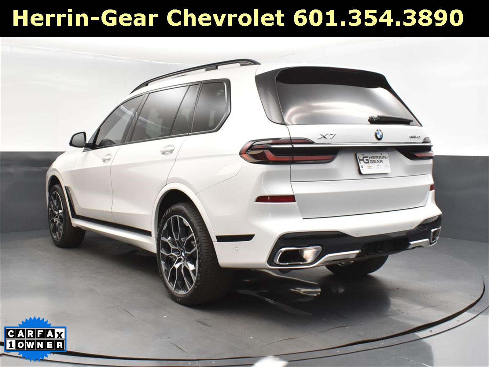2024 White Metallic BMW X7 xDrive40i AWD SUV