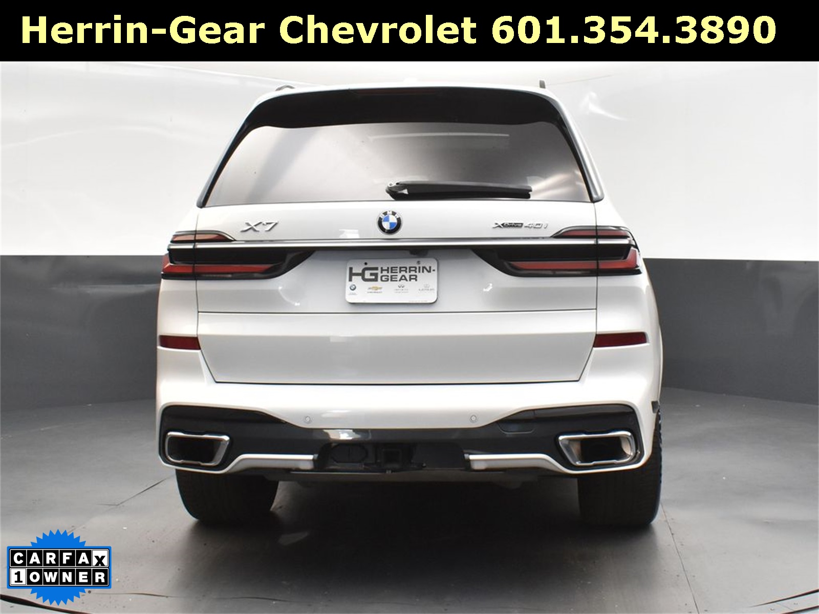 2024 White Metallic BMW X7 xDrive40i AWD SUV
