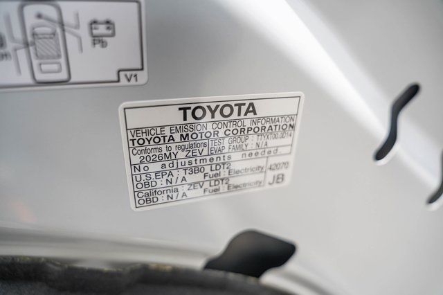 new 2026 Toyota bZ car, priced at $35,879