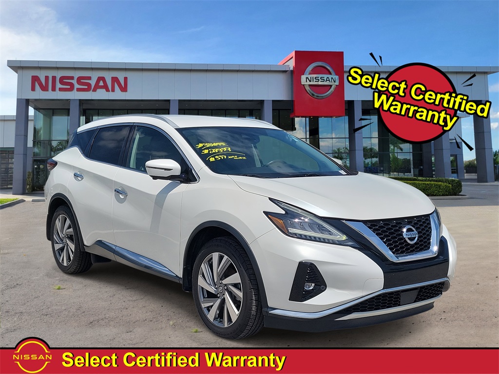 2021 Pearl White Tricoat Nissan Murano SL SUV