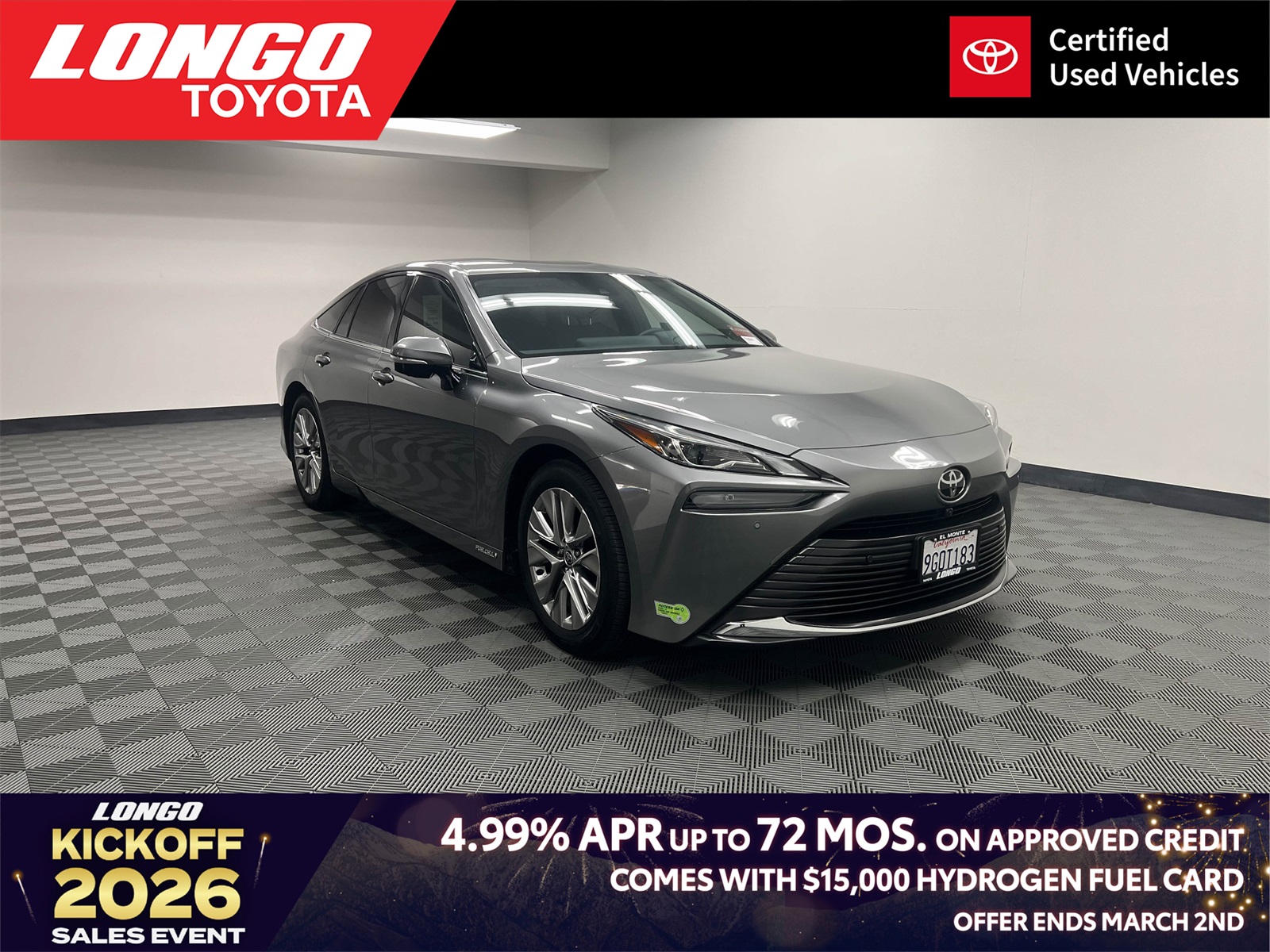 used 2023 Toyota Mirai car, priced at $13,188