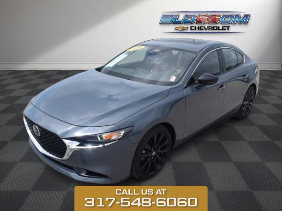 2024 Gray Mazda Mazda3 Sedan 2.5 S Carbon Edition AWD Sedan