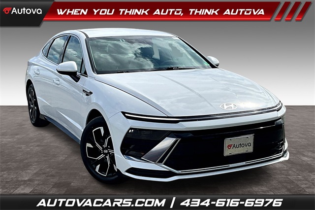 2024 Serenity White Hyundai Sonata SEL FWD Sedan
