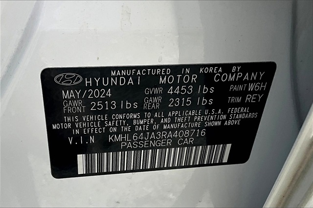2024 Serenity White Hyundai Sonata SEL FWD Sedan