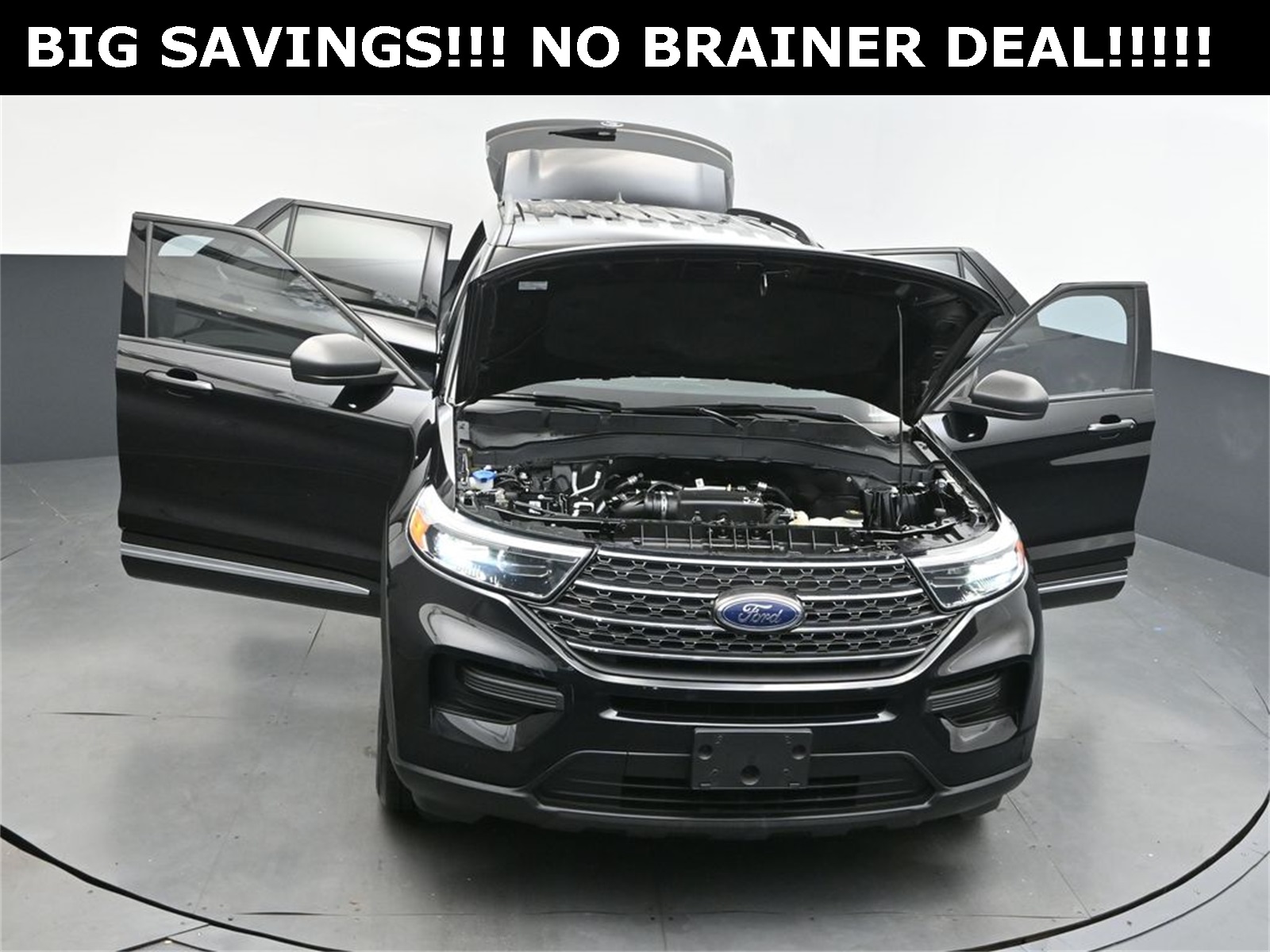 2022 Agate Black Metallic Ford Explorer XLT RWD SUV