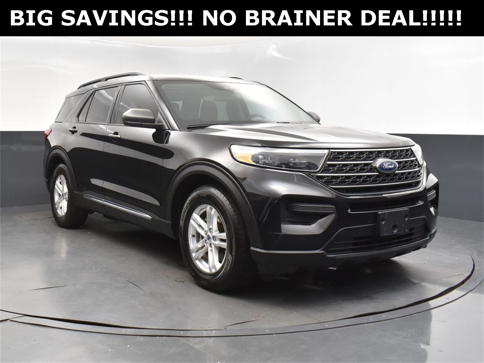2022 Agate Black Metallic Ford Explorer XLT RWD SUV