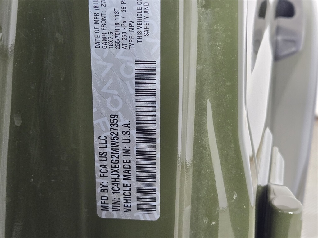 used 2021 Jeep Wrangler car, priced at $27,598