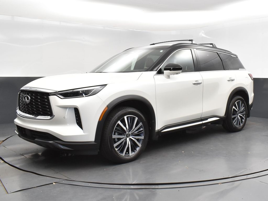 2025 Majestic White/Black Obsidian Infiniti QX60 Autograph AWD SUV