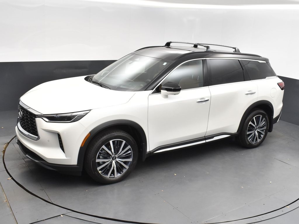 2025 Majestic White/Black Obsidian Infiniti QX60 Autograph AWD SUV