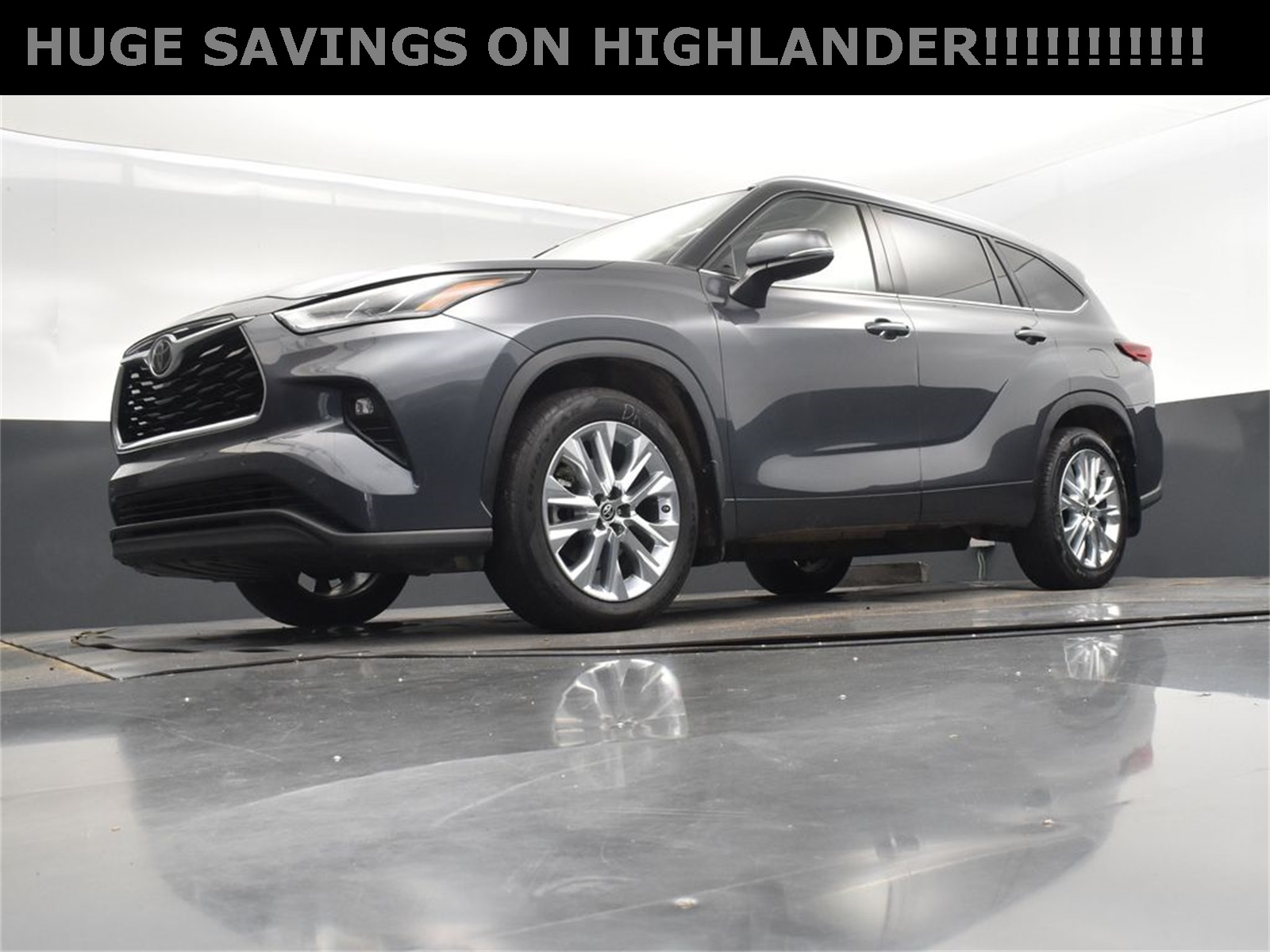 2021 Magnetic Gray Metallic Toyota Highlander Limited FWD SUV