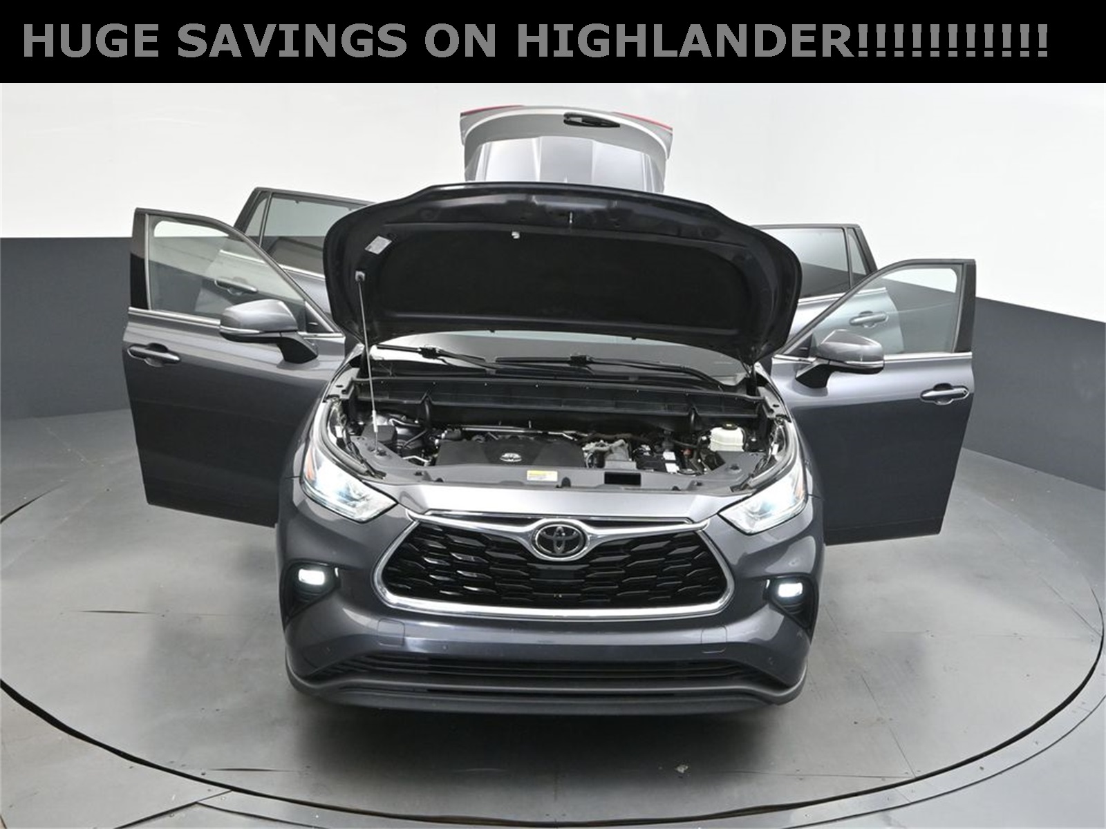 2021 Magnetic Gray Metallic Toyota Highlander Limited FWD SUV