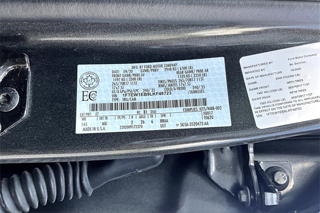2020 Gray Ford F-150 XLT 4X4 Truck