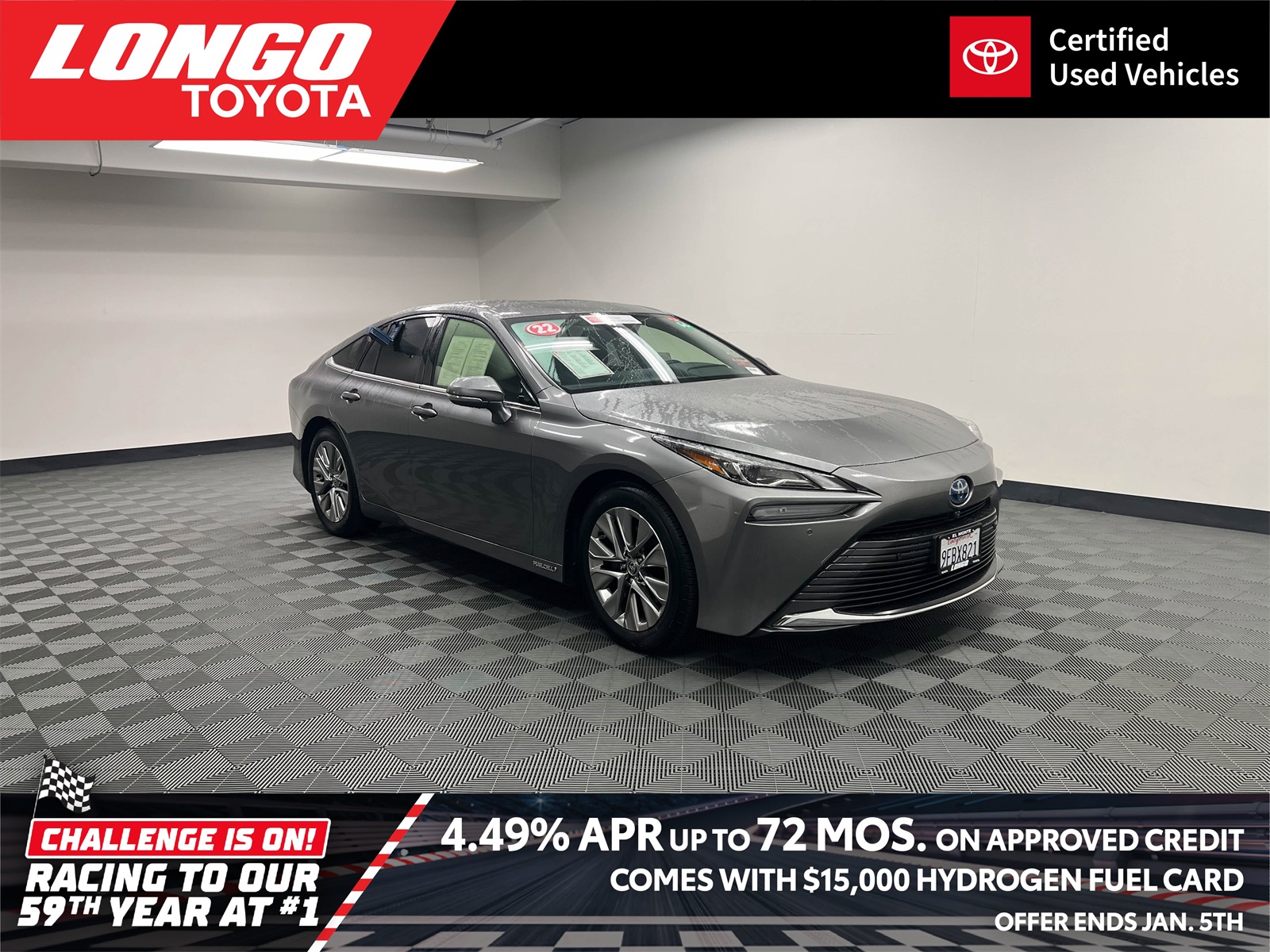 used 2022 Toyota Mirai car, priced at $12,288