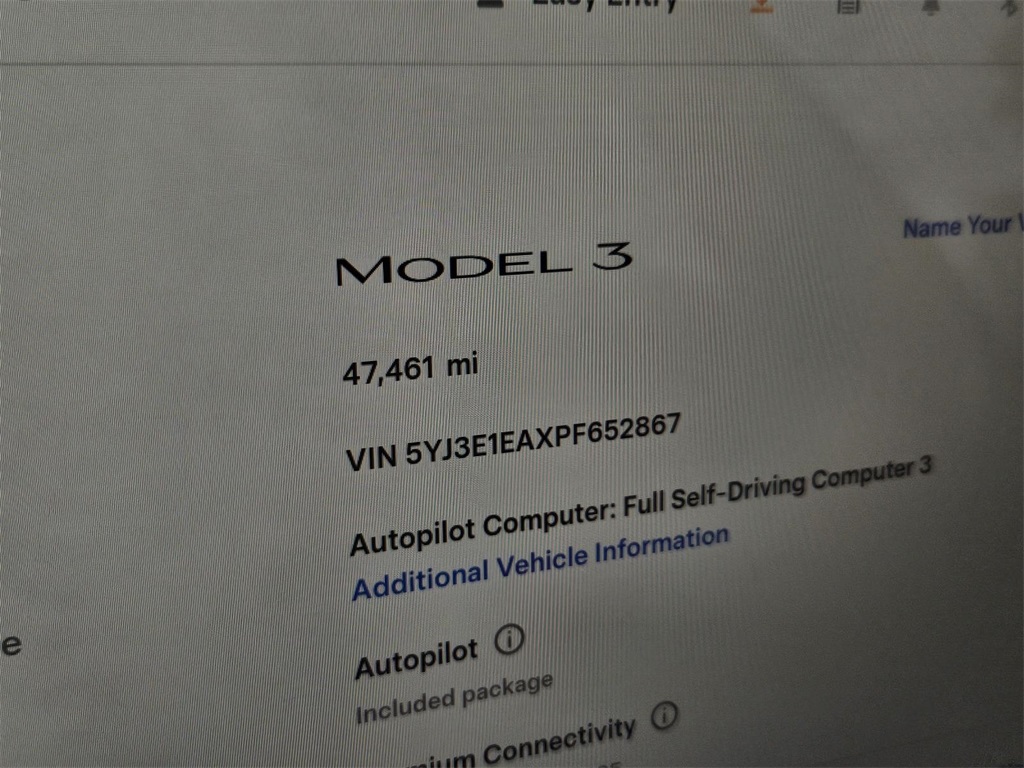 used 2023 Tesla Model 3 car, priced at $22,900