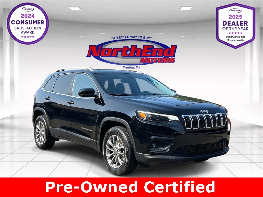 2019 Diamond Black Crystal Pearlcoat Jeep Cherokee Latitude Plus 4X4 SUV