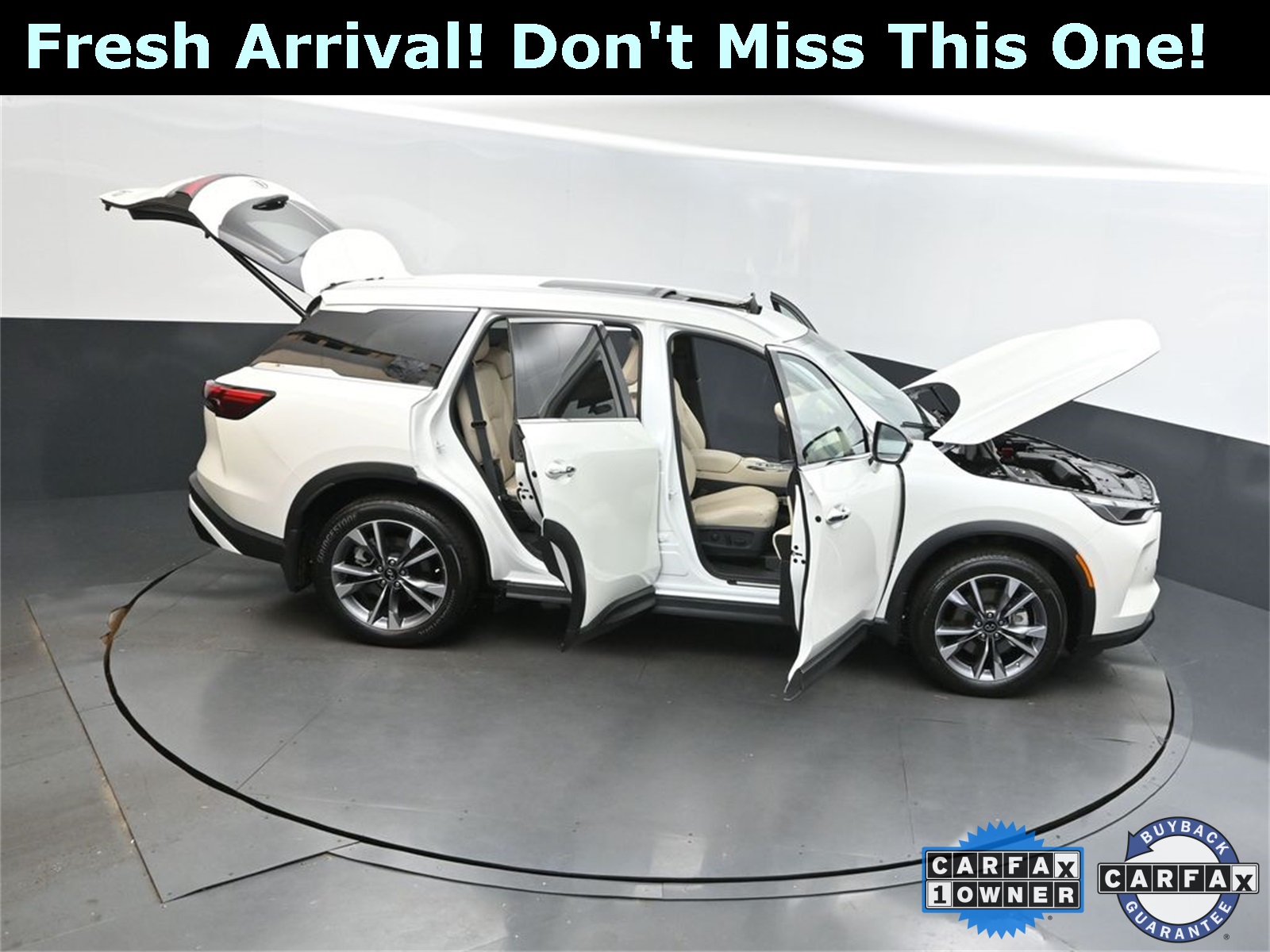 2024 Majestic White INFINITI QX60 LUXE FWD SUV