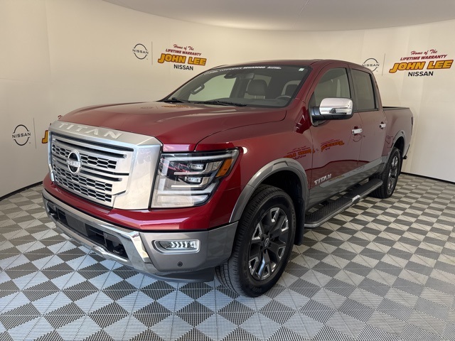 2023 Cardinal Red Metallic Nissan Titan Platinum Reserve Truck