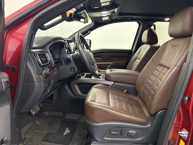 2023 Cardinal Red Metallic Nissan Titan Platinum Reserve 4X4 Truck
